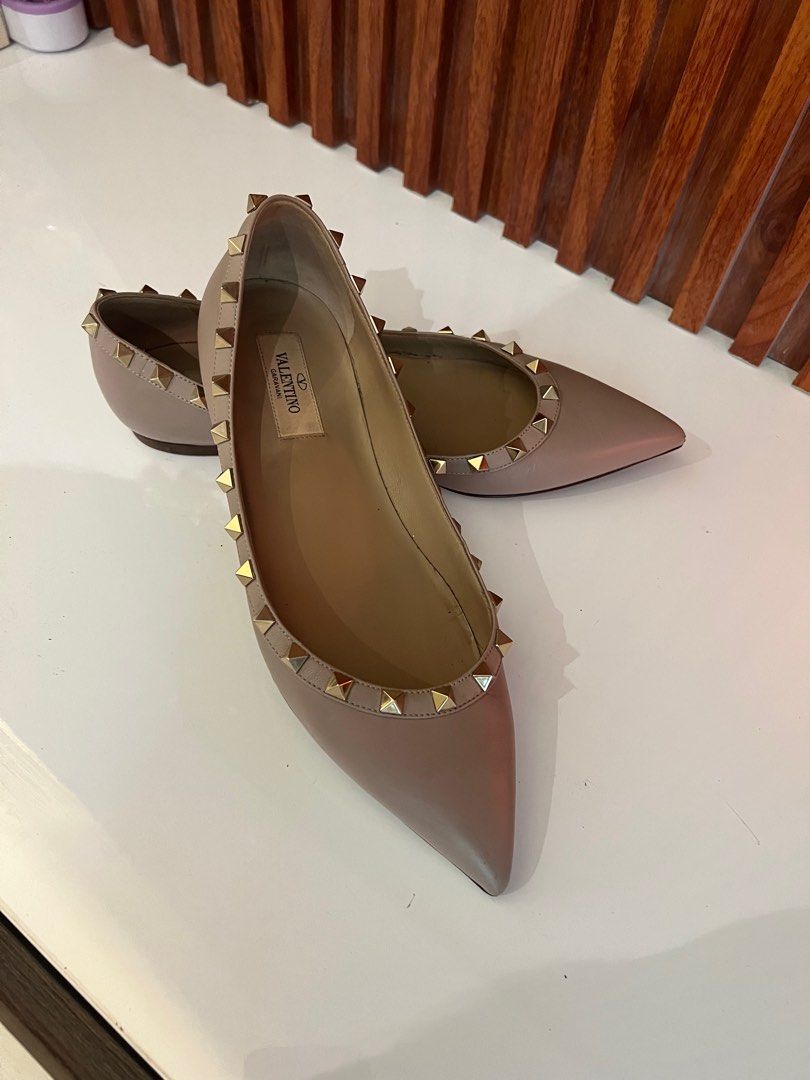 Valentino flats nude discount