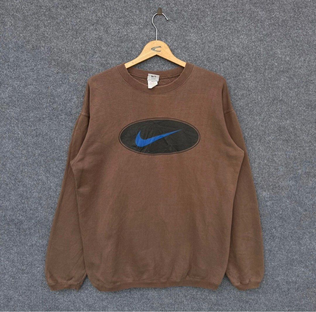 Vintage 90s nike big swoosh crewneck sweate top