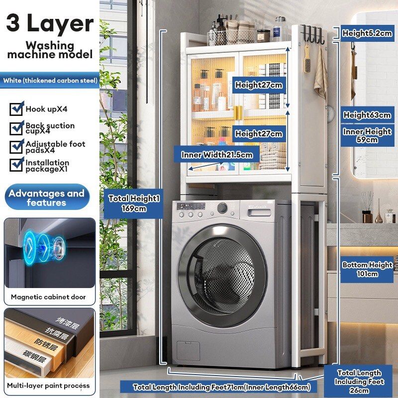 Washing Machine Fixture Washing Machine Cabinet, Furniture & Home Living, Bathroom & Kitchen ...