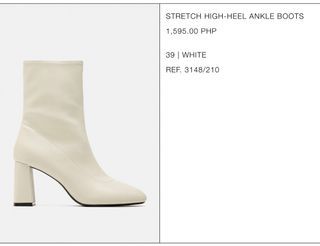 Zara high heel ankle boots