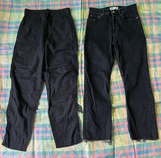 Zara Jeans and Uniqlo Trouser
