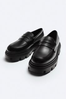 ZARA MAN CHUNKY LOAFERS WITH PENNY STRAPS