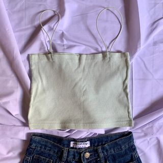 Zara mint green strap top