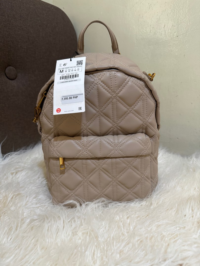Zara quilted backpack on sale