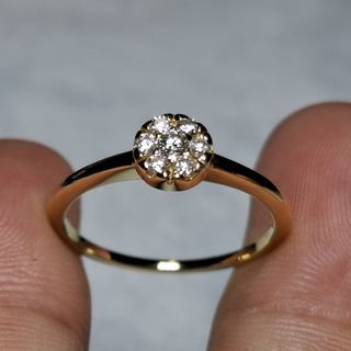 18k Diamond Illusion Ring