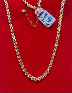 18k yg Saudi gold necklace