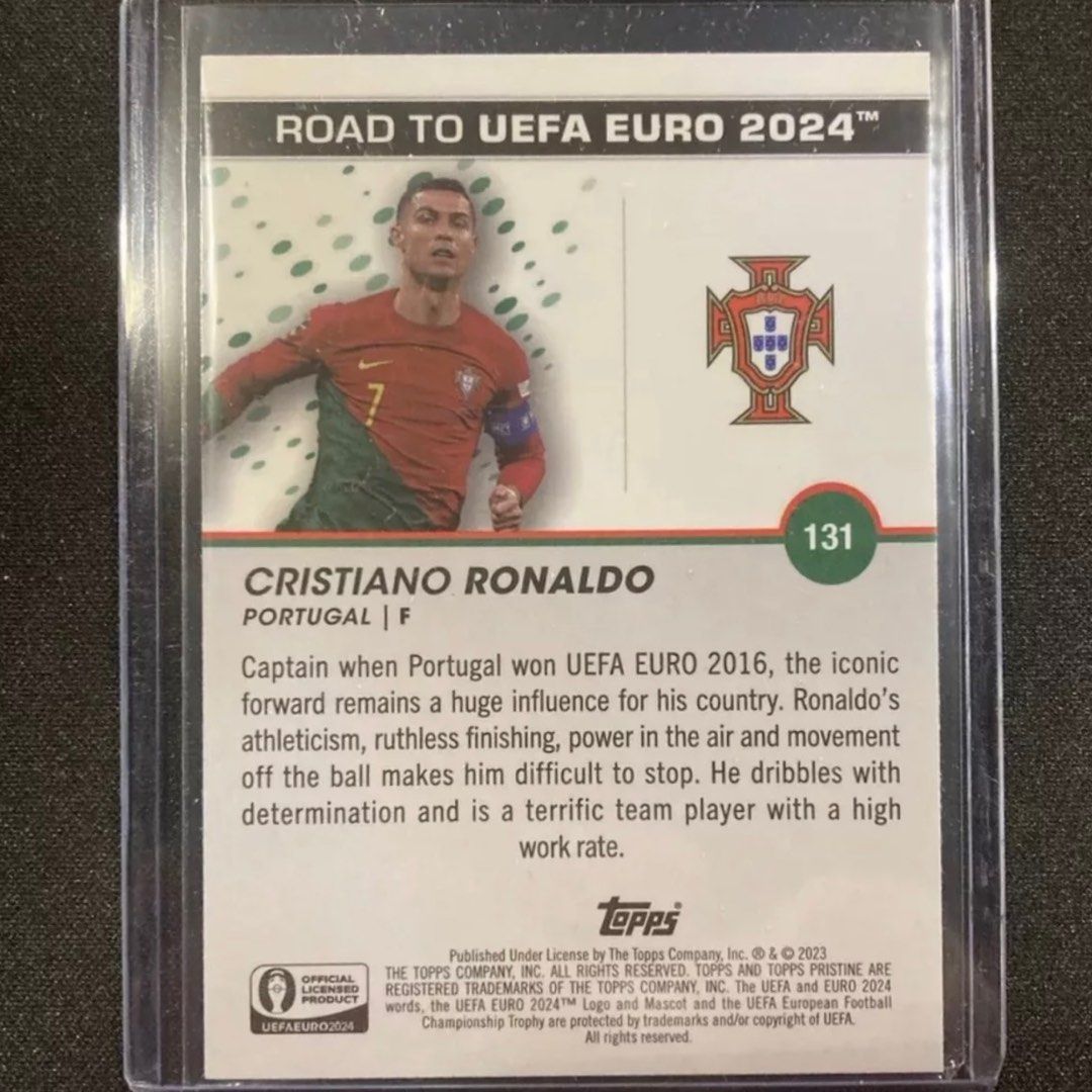 2023 Topps Pristine Road to Euro 2024 Portugal Cristiano Ronaldo