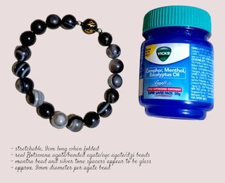 9mm Botswana Eye Agate Beads Bracelet (stretchable)
