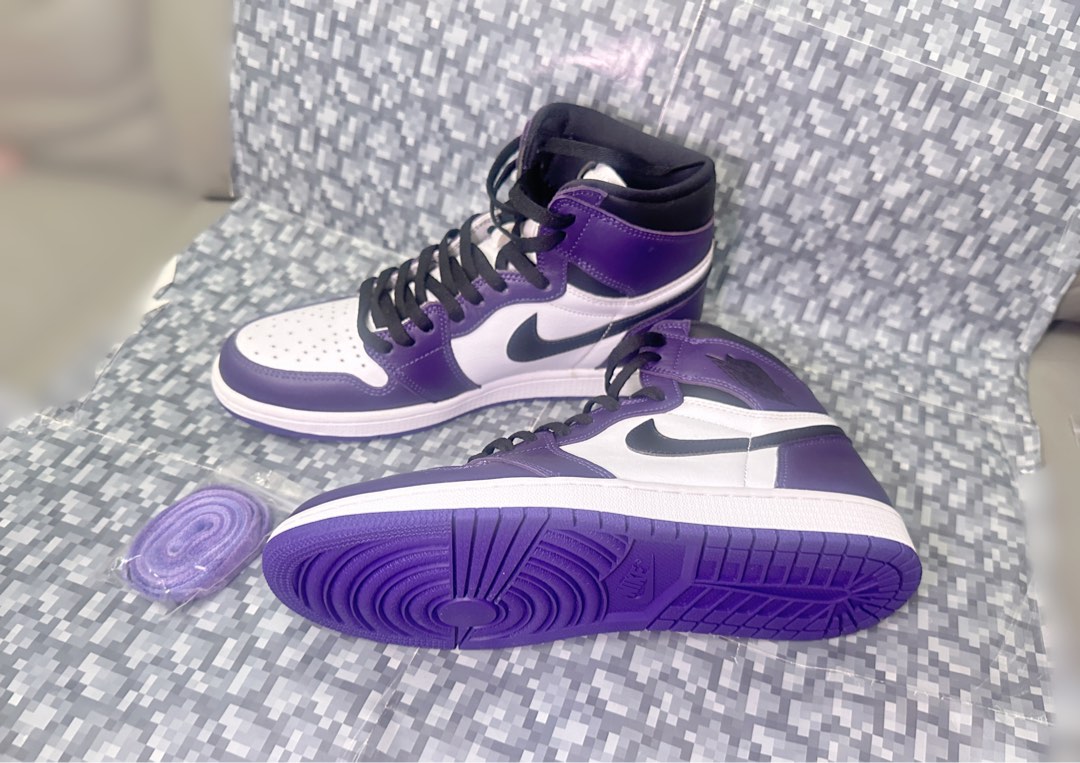 抽籤色］全新Nike Air Jordan 1 Retro High “Court Purple White” US11