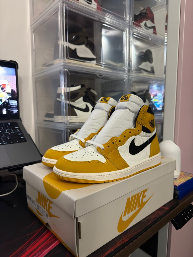 Air jordan 1 retro high og yellow ochre clearance