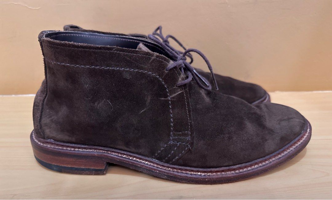 ALDEN 1492 Unlined Chukka Boots Dark Brown Men s Fashion Footwear Boots on Carousell