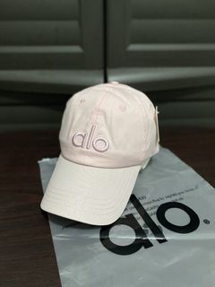 Alo Yoga Off-Duty Crepe Pink Velcro Adjustable Cap