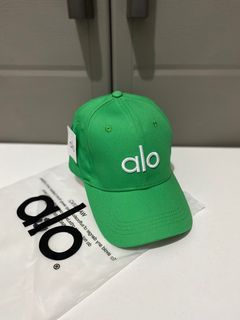 Alo Yoga Off-Duty Munsell Green Structured Velcro Embroidery Cap