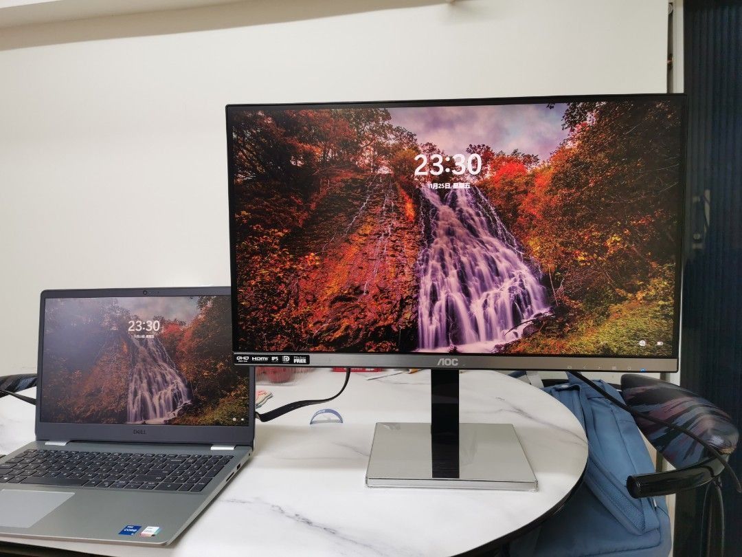 AOC Q2577PWQ/11 25インチモニター 2K解像度 - メルカリ