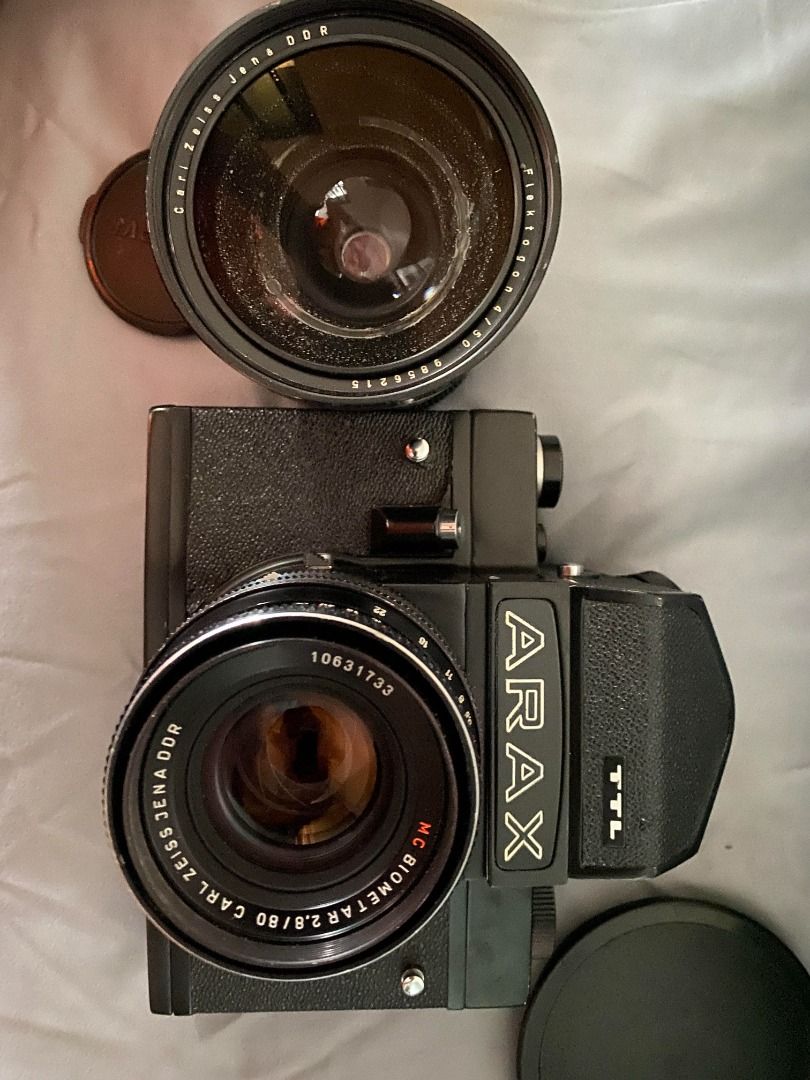 ARAX 60 Medium Format 6x6 with 2 rare Carl Zeiss Jena lens's ...