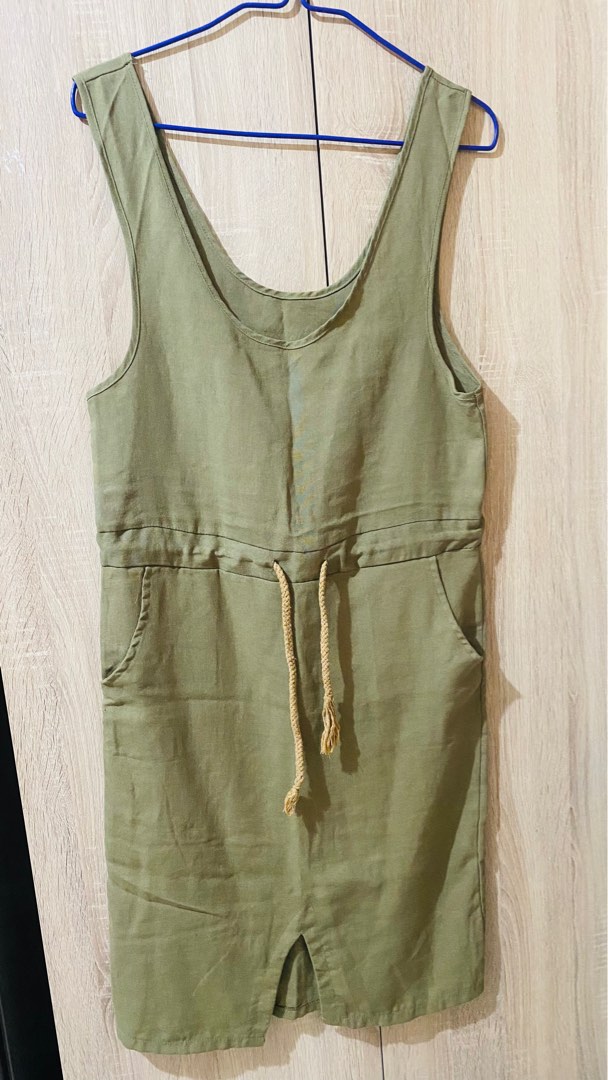 Army Green, Women's Fashion, Dresses & Sets, Rompers On Carousell