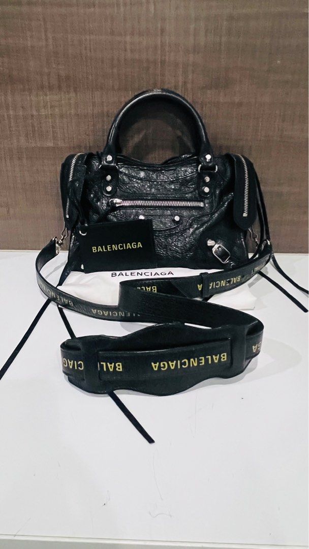 Classic silver mini city logo strap clearance