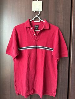 Bass Red Collared T-Shirt
