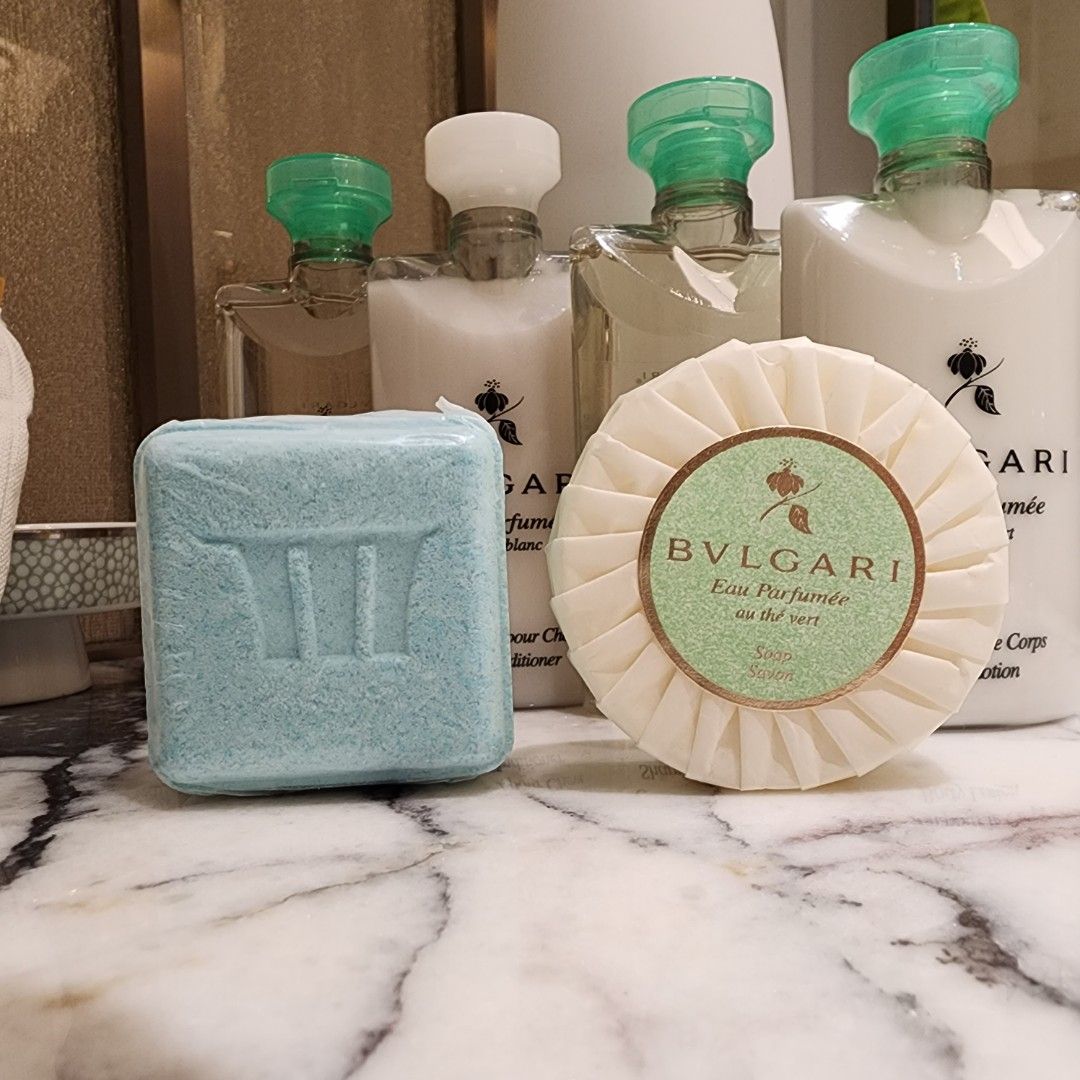 BN Bvlgari Bath Set Shampoo Conditioner Shower Gel Lotion Soap Bar Bath Bomb Bath Salt