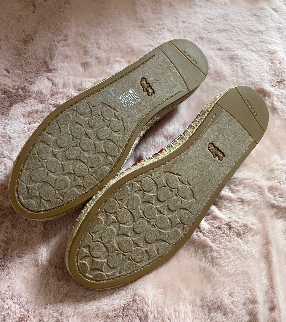 Brandnew and Authentic Coach Espadrille (Category: Flats & Sandals) located in Makati City. Submitted by vireeza09 (Listing ID 1309398818, Image 3). Description: Brandnew and Authentic Coach Espadrille Size 7 24cm insole No box .