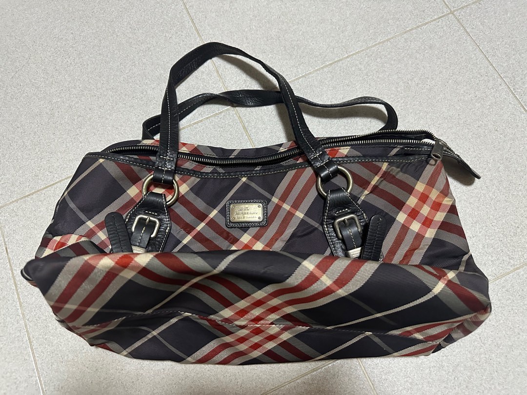 Burberry Blue Label Classic Checkered Tote bag Women s Fashion Bags Wallets Shoulder Bags on Carousell