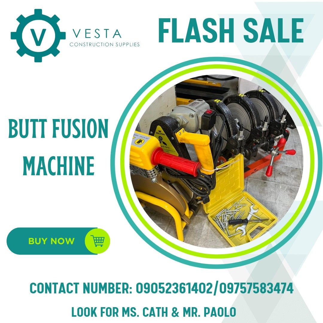 BUTT FUSION MACHINE (Category: Construction Tools & Equipment) located in Manila. Submitted by cathvesta_sales (Listing ID 1309419314, Image 1). Description: .