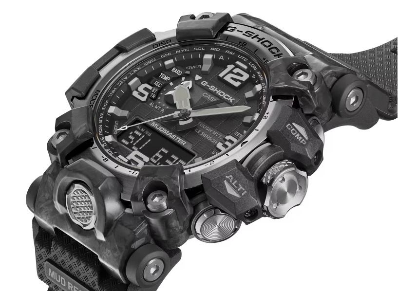 Casio G Shock GWG 2000 1A1 MudMaster Sapphire Crystal Tough Solar Multiband Triple Sensors Temperature Altitude Direction Barometric Pressure