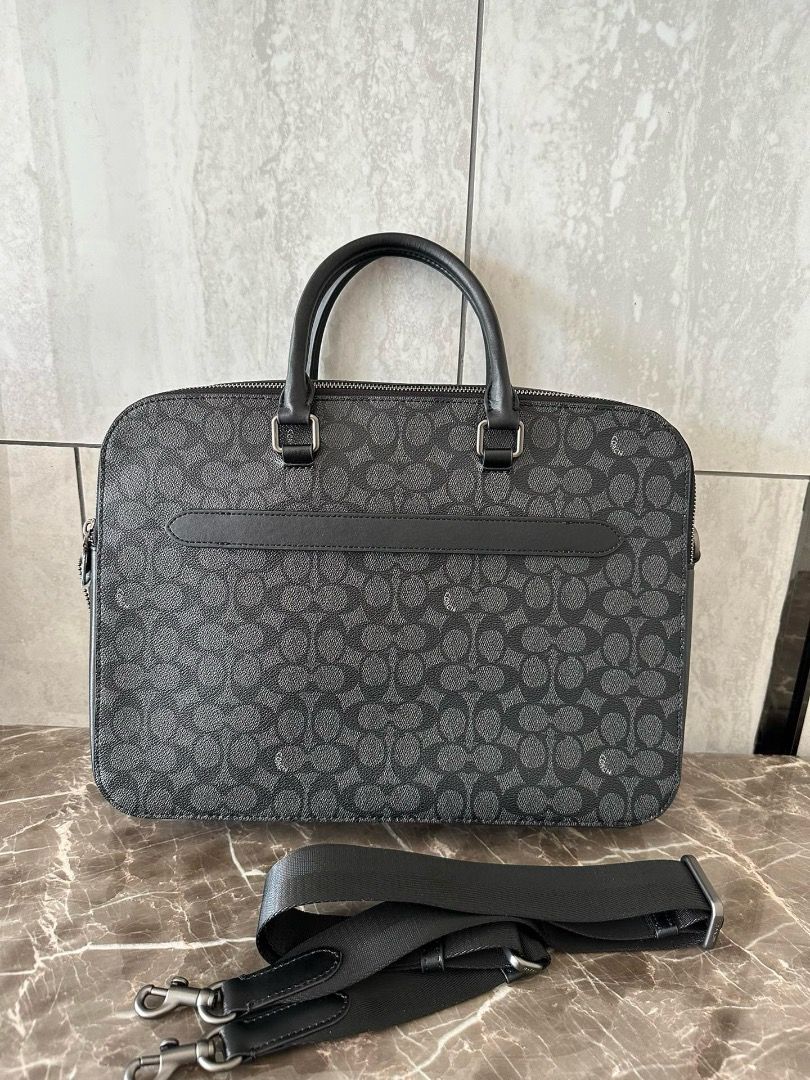 Coach computer bag sale sales