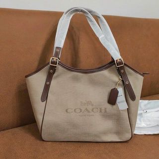 Coach Meadow Shoulder Bag in Canvas and Smooth leather