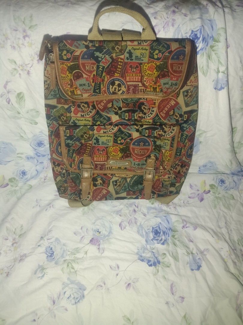 Disney Vintage Mickey Mouse Backpack (Category: Backpacks) located in Dipolog. Submitted by giftsiahsoshoppe (Listing ID 1309480465, Image 1). Description: PHP: 1500 + SF 📌 in good condition 📌medium 📌all over print design.