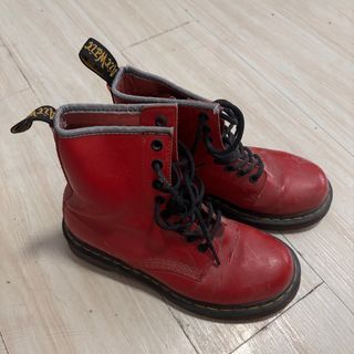 dr martens red boots