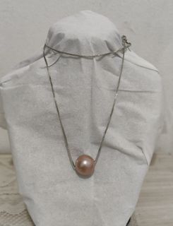 edison freshwater pearl floating necklace