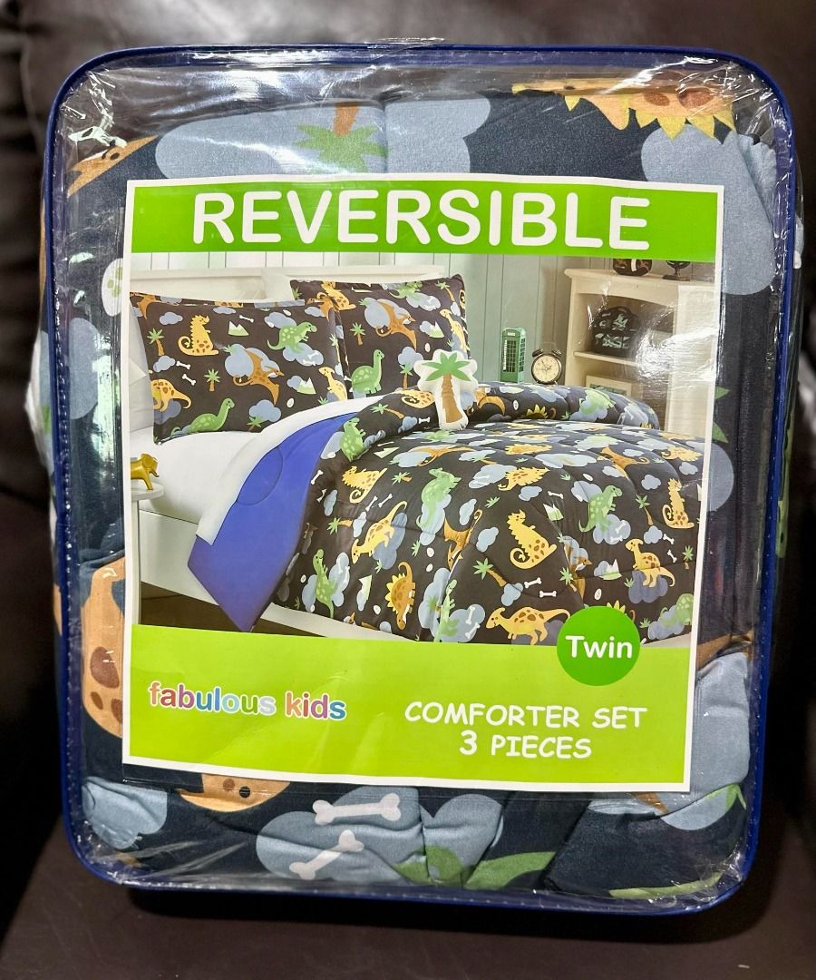Fabulous Kids 3 Pieces Comforter Set Boys (Category: Bedding & Towels) located in Mandaluyong City. Submitted by peanutsola (Listing ID 1309460921, Image 3). Description: 3 Pieces Includes: 1 Comforter Size: 1.70m x 2.28m Cover: 100% Polyester Filling: 100% Polyester 1 Standard Sham Size: 51cm x 68cm Composition: Cover: 100% Polyester 1 Decorative Pillow Size: 20cm x 30cm Composition: Cover: 100% Polyester Fill: 100% Polyester Lining: 100% Polypr