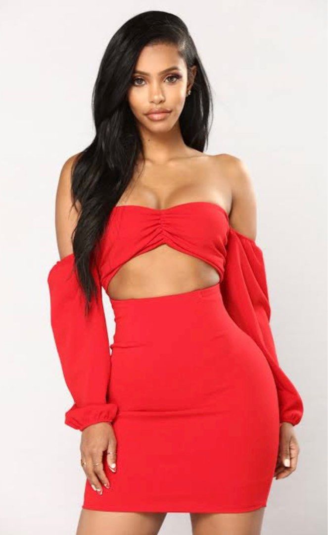 Fashion nova winning beauty cut out gown store