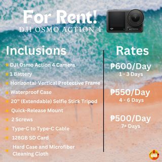 For Rent: DJI Osmo Action 4