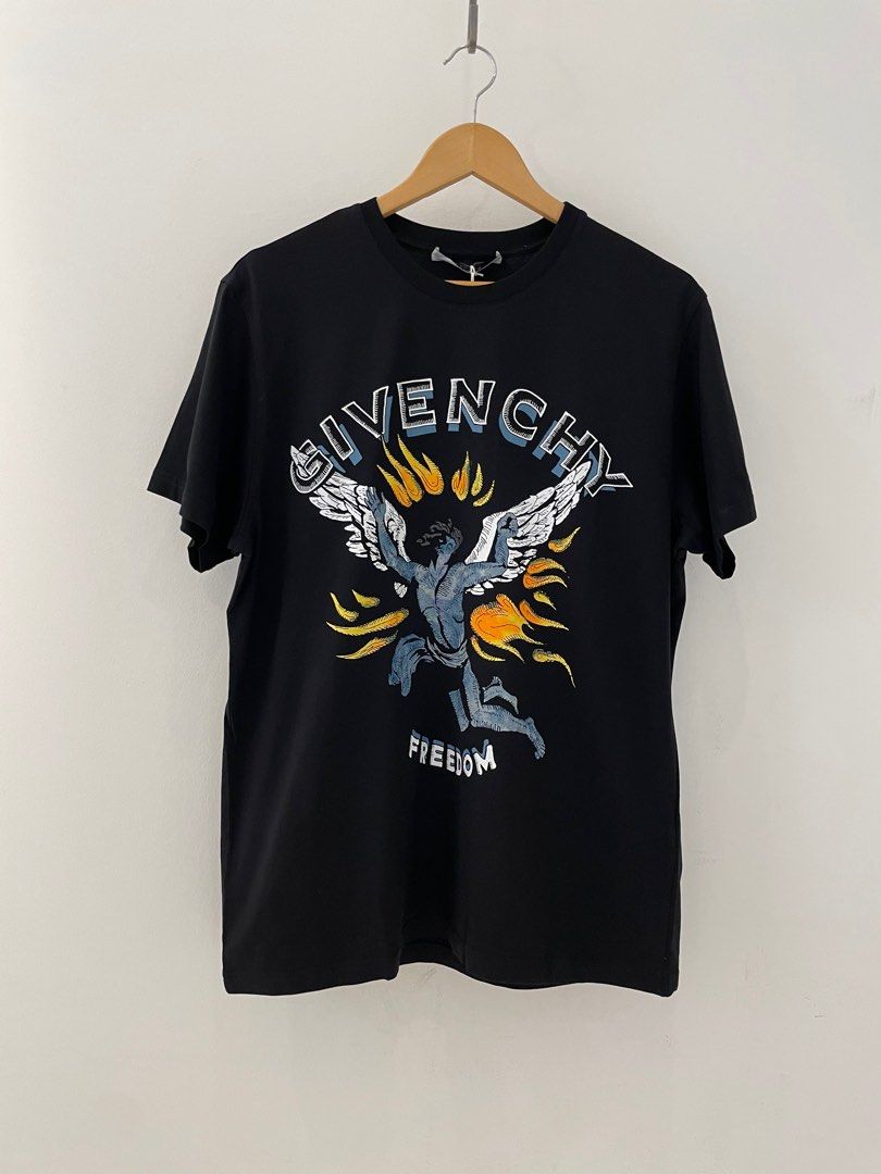 Givenchy Freedom Angel Printed T Shirt Tee Carousell