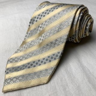 Gold and Silver Stripes Necktie