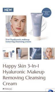 Happy Skin 3-in-1 Hyaluronic Makeup Removing Cleansing Cream