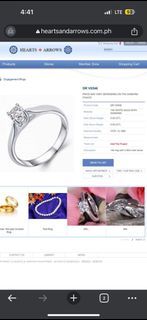 Hearts and Arrows Diamond Engagement ring