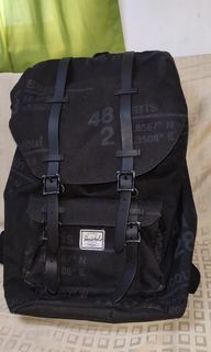 Herschel Laptop Backpack black heavyweight canvas