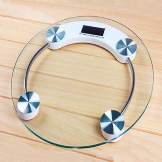 High-Precision Digital Glass Personal Human Weighing Scale (Round Shape)