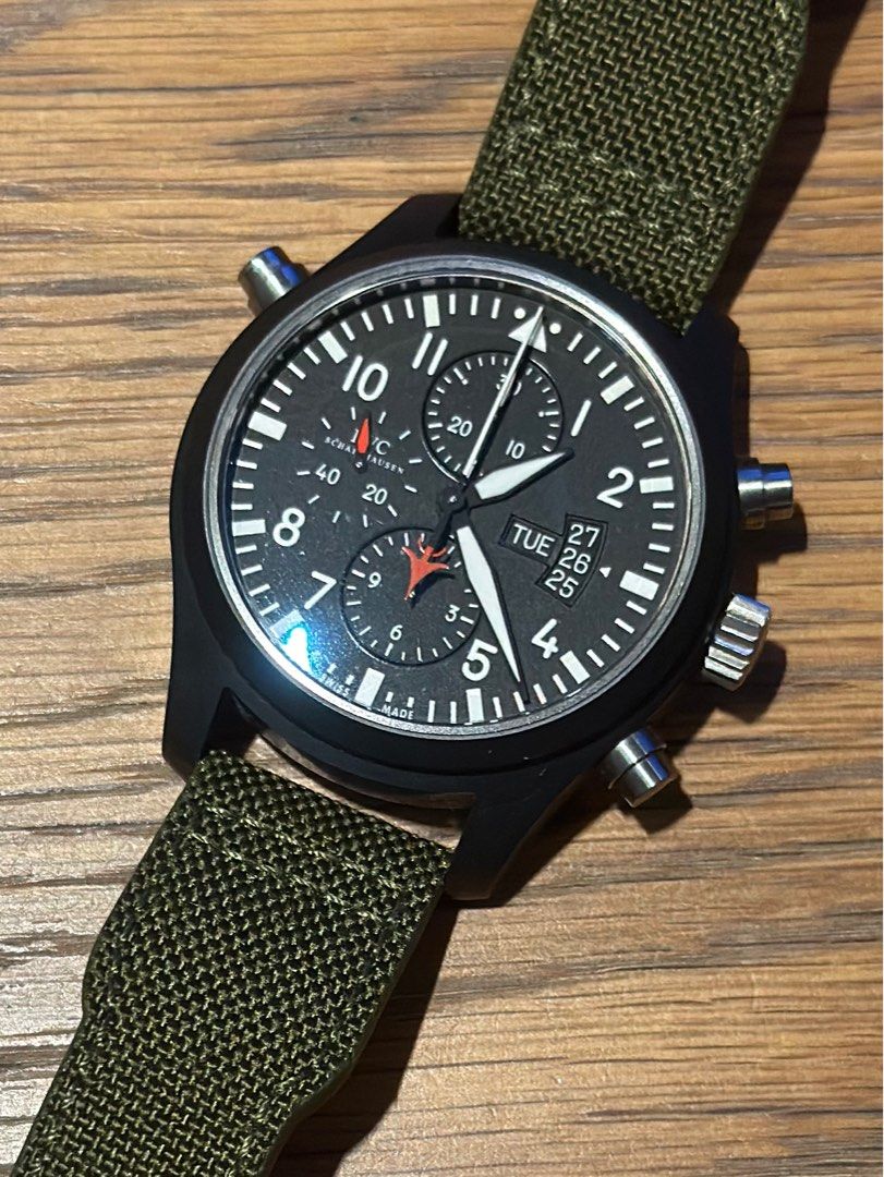 IWC IW379901 Double chronograph 46mm Top Gun Luxury Watches on Carousell