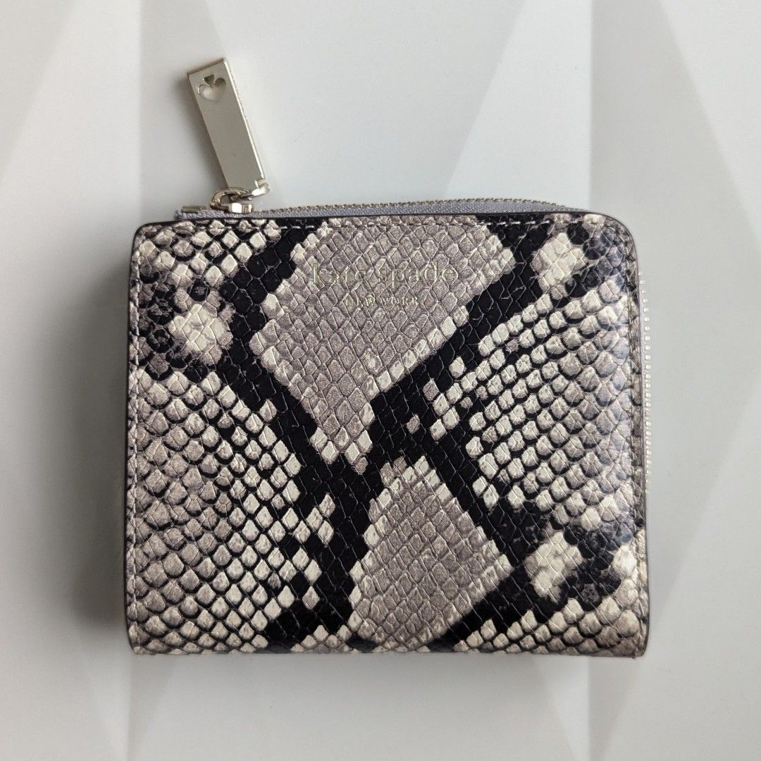 Kate Spade Eva Exotic Small L Zip Bifold Wallet