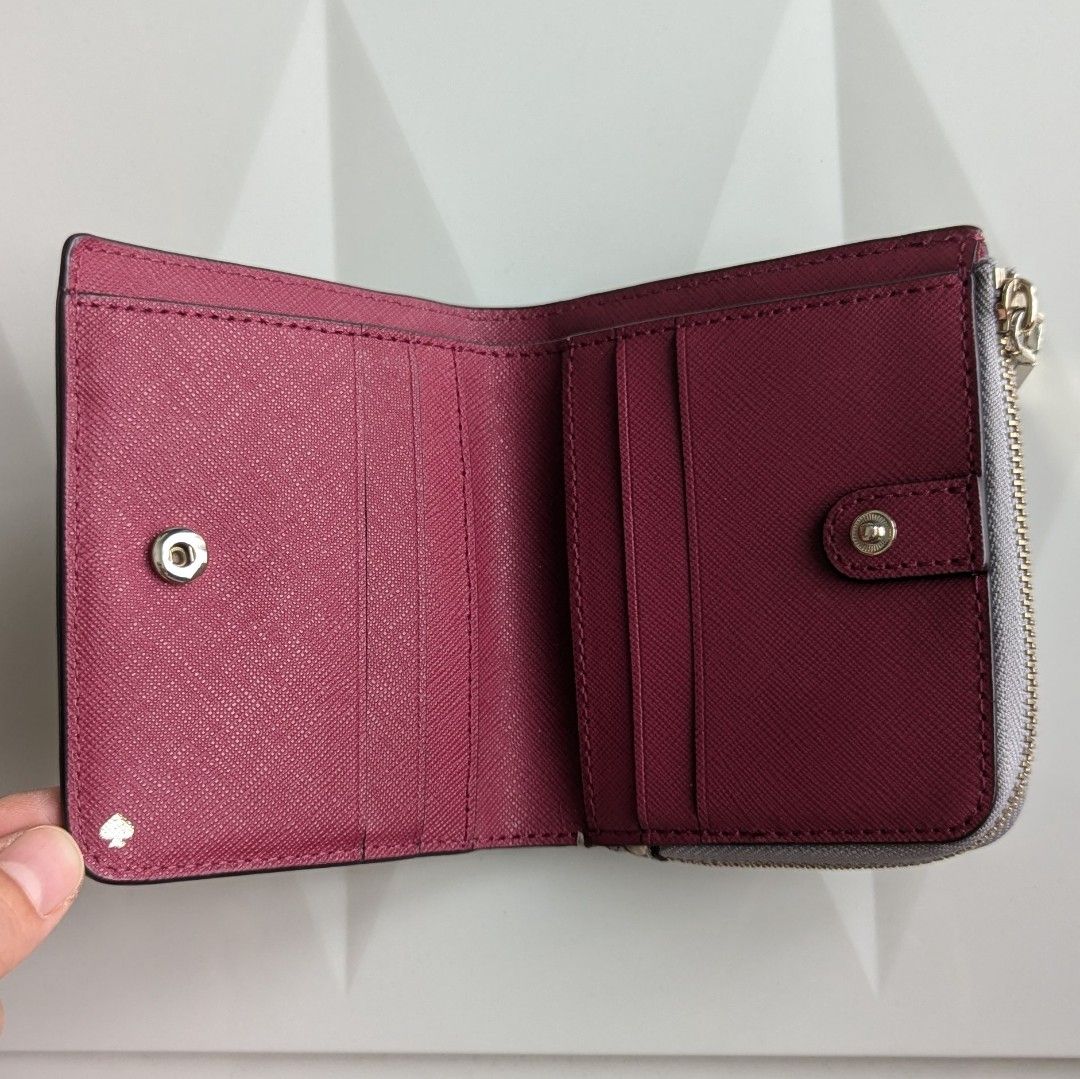 Kate Spade Eva Exotic Small L Zip Bifold Wallet Luxury Bags Wallets on Carousell