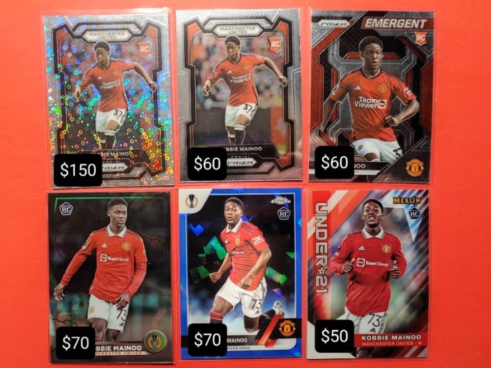 KOBBIE MAINOO RELIC AUTO /150（Kobbie Mainoo Soccer Card Panini 