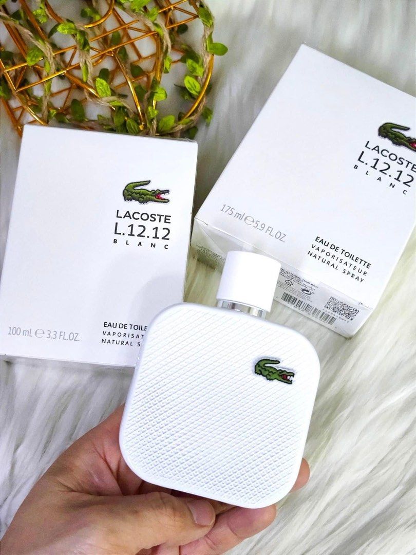 Lacoste L.12.12 Blanc 100ml and 175ml sealed Beauty Personal Care Fragrance Deodorants on Carousell