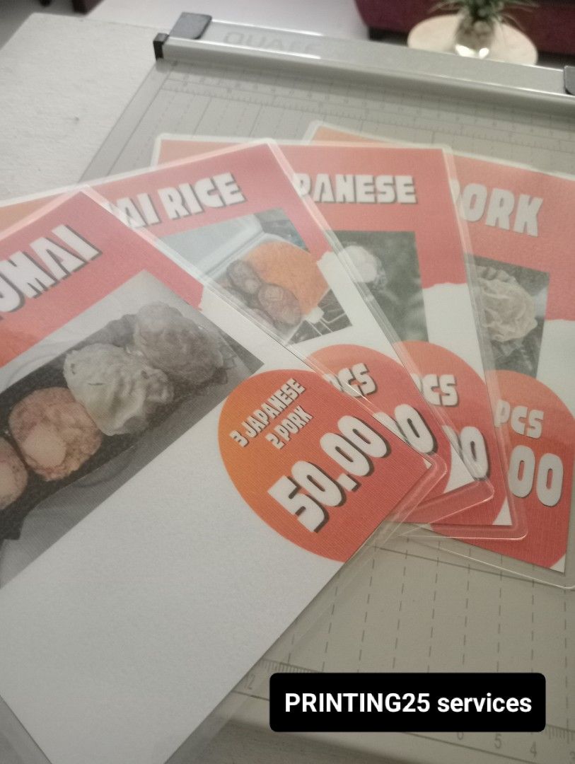 Laminating Photos Colored Any size (Category: Printers, Scanners & Copiers) located in Cavite. Submitted by jjonlineshopph (Listing ID 1309368325, Image 1). Description: ✅ Within the day ang delivery ✅ Send the layout to print para mailaminate ✅ Makapal ang laminating film 250 ✅ Send the payment thru Gcash/BDO 🛵 Urgent delivery thru lalamove.