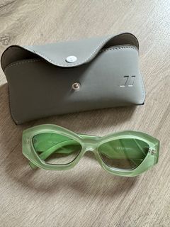 Le Specs The Ginchiest Ripple Green Sunglasses