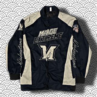 Letter Embroidery Contrast Jacket