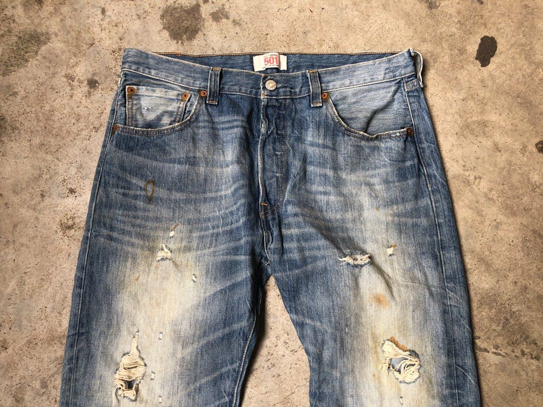 Levis 501 Denim Jeans Size 34 Men s Fashion Bottoms Jeans on Carousell
